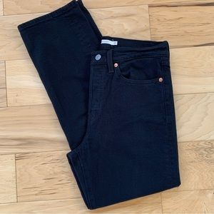Levi's Black Straight Leg Jeans